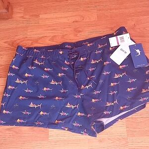 P**NWT women's plus Guy Harvey ladies board shorts navy blue sz M, MSRP $26